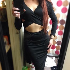 NWT Super Sexy Little Black Cutout Dress size S